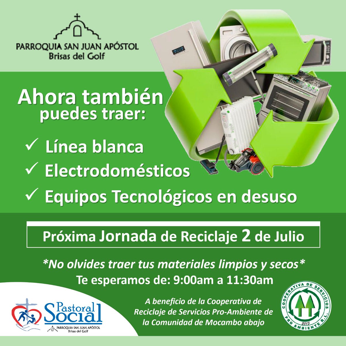 Parroquia San Juan Apóstol - Brisas del Golf tweet media