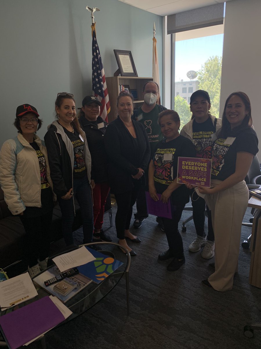 msolisw's tweet photo. Today we meet with the office of @asmstevebennett to discuss the importance of ensuring EVERYONE has a safe workplace! Thank you for letting us share our testimonies #SB686
@mujrsunidas 
@pwcscorg 
@LaColectivaSF 
@HiHemployers https://t.co/8L6ATaaQPw