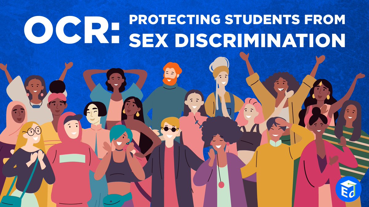 usedgov's tweet photo. No student should face discrimination because of who they are. 

At ED, @EDcivilrights works to ensure ALL students have access to an education free from discrimination &amp; harassment based on sexual orientation &amp; gender identity: https://t.co/dl7DyE2Mrt #PrideMonth https://t.co/OBZFVFPafv