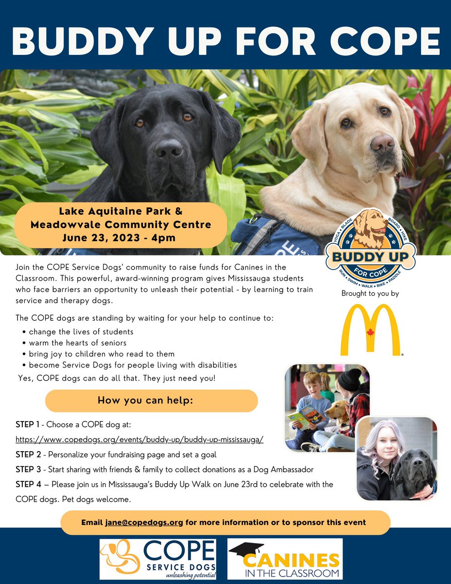 West Credit (@westcreditss) on Twitter photo Join us for a walk in the Park! We’re  supporting our #CaninesInTheClassroom <a href="/rechievaldez/">Rechie Valdez</a> <a href="/Reid4Ward9/">Martin Reid</a> <a href="/jillpromoli/">Jill Promoli</a> Sponsor a Community dog: copedogs.org/events/buddy-u… PS: all these dogs were trained to be therapy dogs by our students! Join us for a walk in the Park! We’re  supporting our #CaninesInTheClassroom <a href="/rechievaldez/">Rechie Valdez</a> <a href="/Reid4Ward9/">Martin Reid</a> <a href="/jillpromoli/">Jill Promoli</a> Sponsor a Community dog: copedogs.org/events/buddy-u… PS: all these dogs were trained to be therapy dogs by our students!