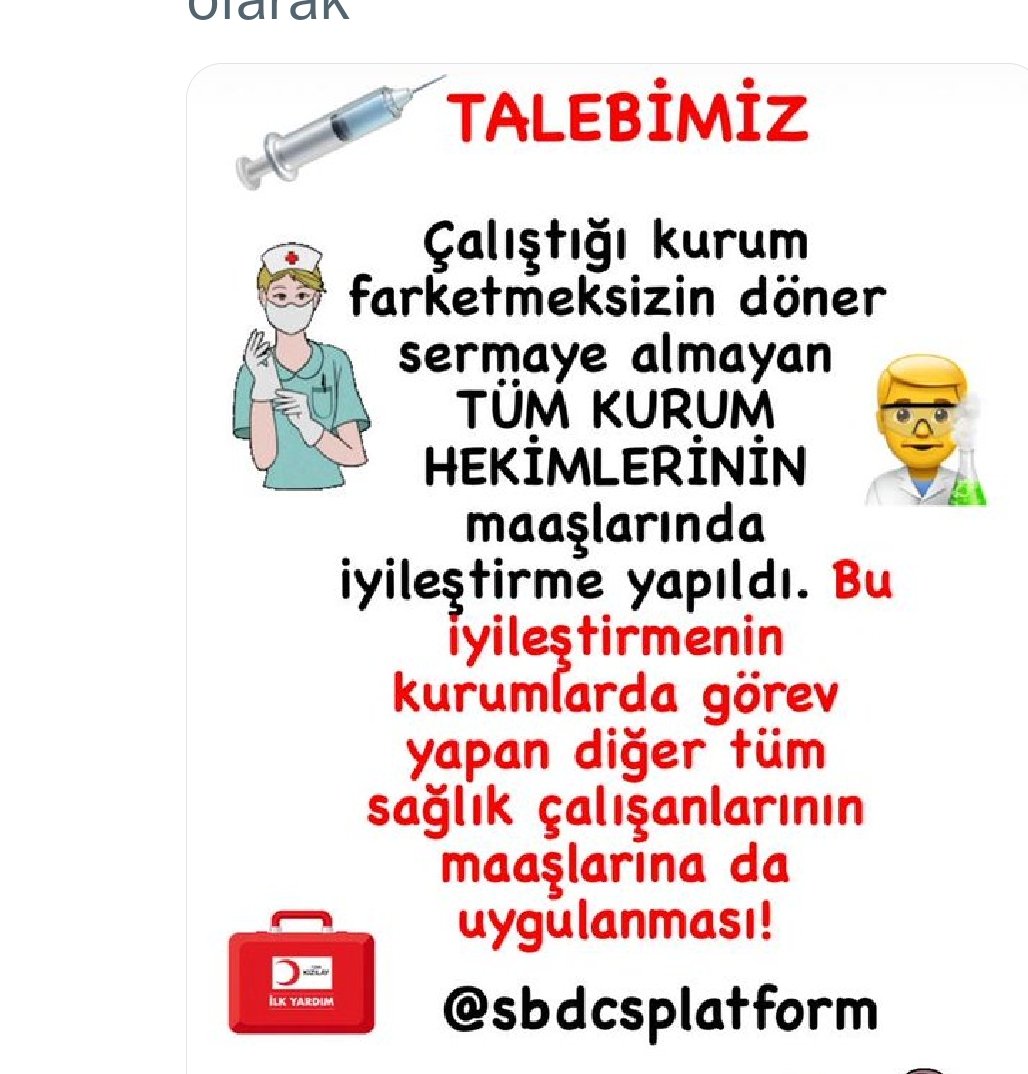 <a href="/mervebulut1001/">D.Duman</a> <a href="/saglikbakanligi/">T.C. Sağlık Bakanlığı</a> @sbdcsplatform <a href="/_aliyalcin_/">Ali YALÇIN</a> <a href="/sagliksen/">SAĞLIK-SEN</a> <a href="/MemurSenKonf/">Memur-Sen</a> <a href="/gencmemursen/">Genç Memur-Sen</a> <a href="/SSMahmutFaruk/">Mahmut Faruk DOĞAN</a> <a href="/irgat_mustafa/">Mustafa Irgatoğlu</a> <a href="/LeventT98074567/">Levent Tosun</a> <a href="/drfahrettinkoca/">Dr. Fahrettin Koca</a>