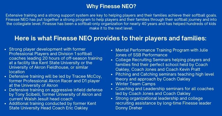 Interested parents, players or coaches please read the attached information and contact us if interested.  Interested parents can use the following confidential link so we can contact you about your player: forms.gle/z1vxDP3U89CzSb… <a href="/finesse_neo/">Finesse NEO</a> <a href="/09Ohio/">Finesse 15U National - Pratt (TEAM ENDED)</a>
