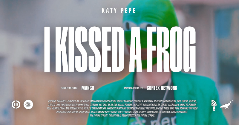 WORLD PREMIERE of KATY PEPE
I Kissed a Frog (and I liked it!)
youtu.be/hIQaxHP38tM