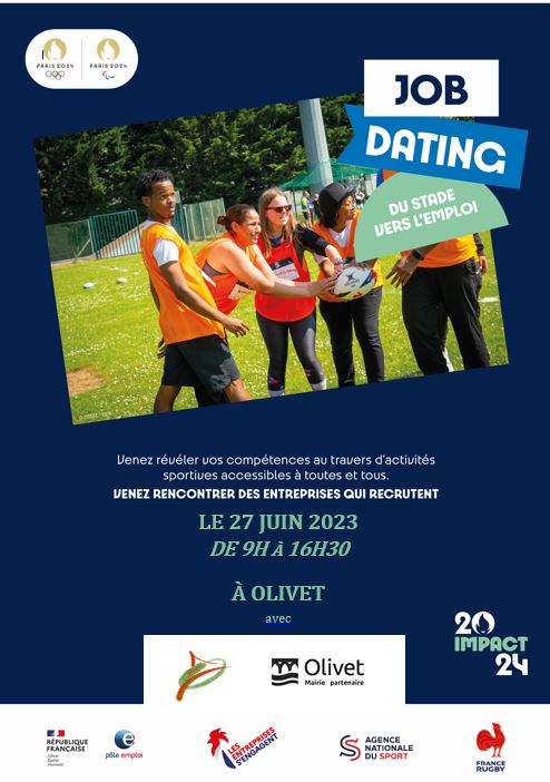 isabelle_rouby's tweet image. 🏉Recruter autrement ! #Stadeversl&apos;emploi rugby ! rdv le 27 juin @villeOlivet 
✅80 candidats ➡️20 places dispos.
✅17 entreprises participantes➡️ 5 places dispos.
☎️votre pôle emploi Orléanais.
@patrick_boissy @ALecolloec @christellevanc2 @afkir45009 @poleemploi_RCVL