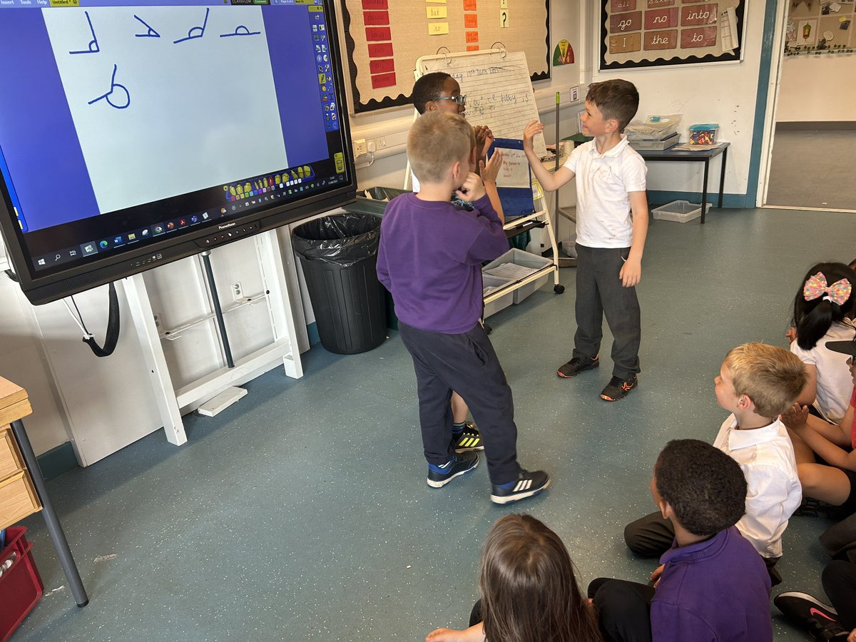 StJosephs_P6's tweet photo. Today we made up dances that had to include the angles we have been learning about 📐🕺🏻 we had lots of fun being creative and working in our teams to incorporate each angle! @stjosephsedin https://t.co/K6zt8CV8J2