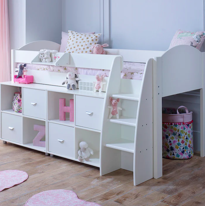 The only bed fit for a princess 👑✨

With plenty of storage and flexibility, there is nothing you cannot do! 

#familywindowuk #kidsbedroomdecor #bedroomkids #kidsroomdecor #kidsroomdesign #girlbedroom #kidsbedroom #kidsdecor #kidsdecorideas #interiorforkids #kidsinterior