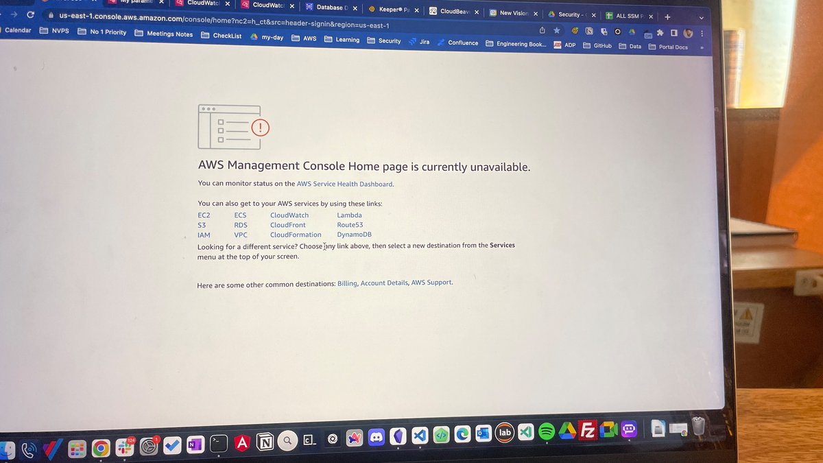 Is AWS down for anybody?