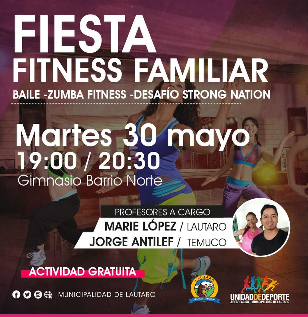📷ATENCIÓN PILLANLELBUN📷
Actividad imperdible… te esperamos no faltes.
📷Para que el deporte tenga continuidad, es importante tu participación, juntos trabajemos por una vida más saludable.
En Lautaro #FelicesSeguimosAvanzando
más info acá📷