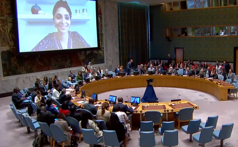 UNIDIR's tweet photo. 1/2 MEAC continues to inform exchange in the #UNSC – Today’s open debate on #ClimateChange, #peace and #security speaks to the challenge highlighted by MEAC’s ongoing research on the multiplier effect of
climate change on #ArmedGroup recruitment ⬇️🧵 https://t.co/204AnAfGQT