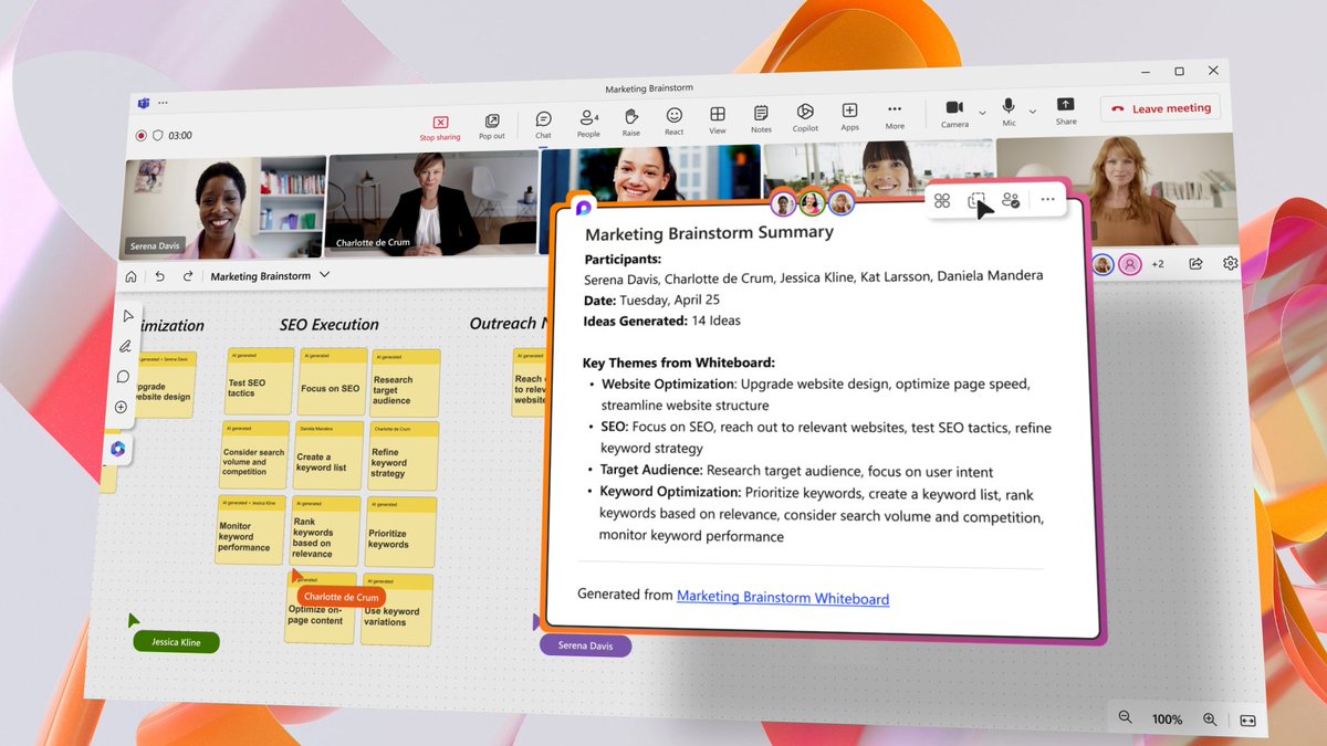 Give your brainstorming sessions a boost. 🌠 

Learn how your team can use Copilot in Microsoft Whiteboard to generate new ideas, original images, and more: msft.it/6018glOXp #MicrosoftWhiteboard