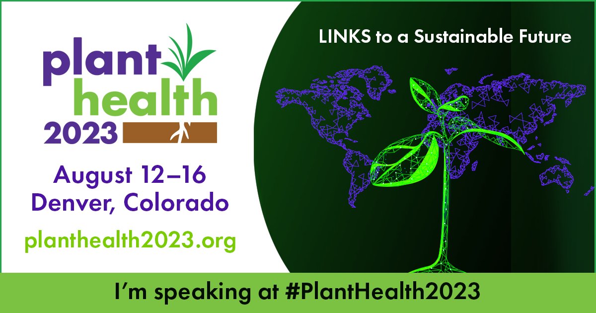 deejite1086's tweet image. Join me at @plantdisease #PlantHealth2023 on Aug 15. I will be speaking on "Exisiting and potential threats to the U.S. cucurbit industry: tomato leaf curl New Delhi virus and related begomoviruses.Register &amp;amp; learn more at Planthealth2023.org
Visit events.rdmobile.com/Sessions/Detai…