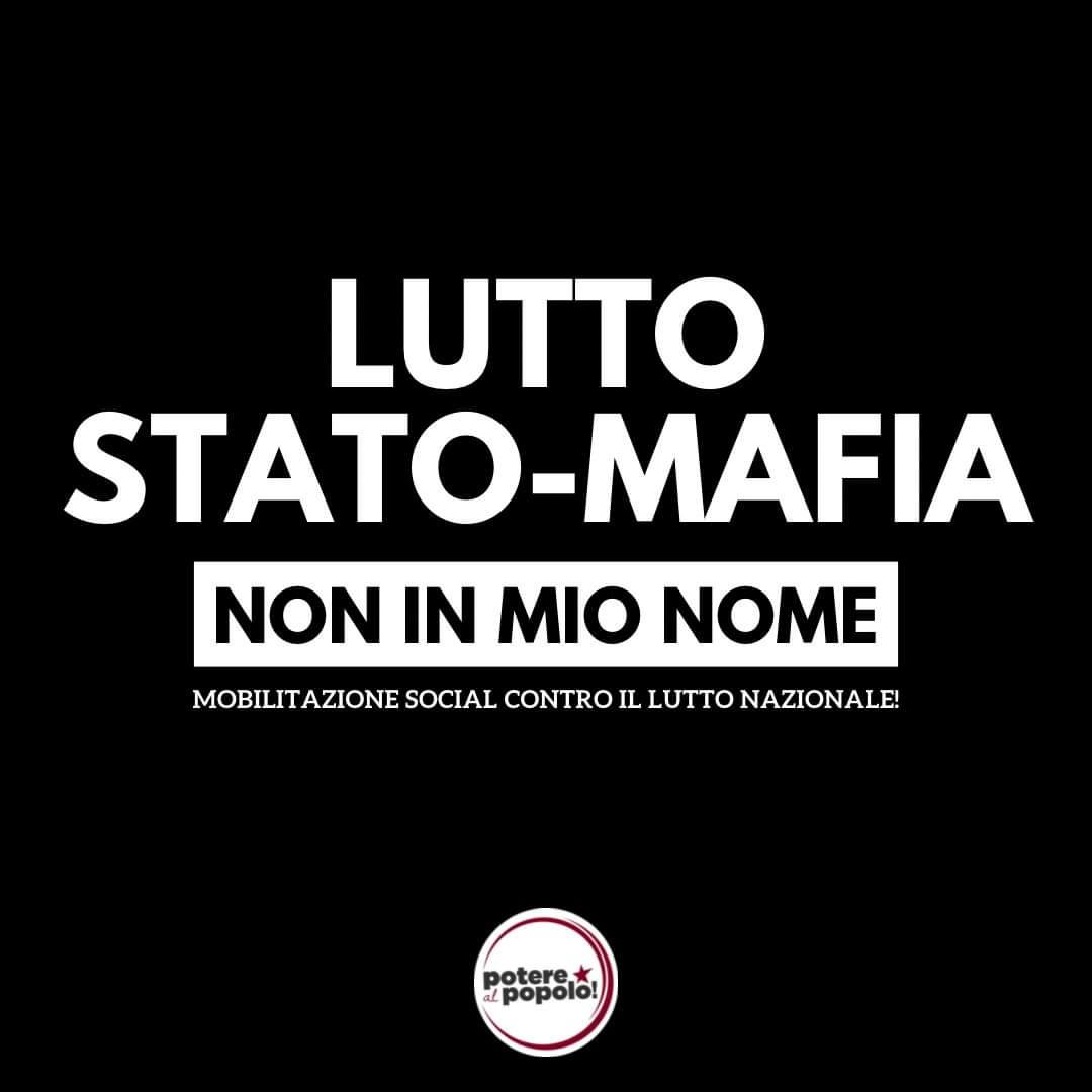 #LuttoNazionale per #SilvioBerlusconi? 
Non nel nostro nome! 

Mercoledì 14 giugno, partecipa alla mobilitazione social.

👉poterealpopolo.org/lutto-nazional… #LuttoStatoMafia