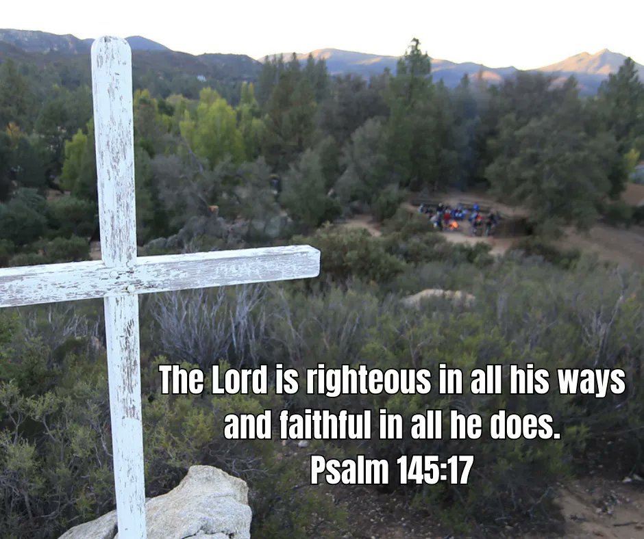 The Lord is righteous in all his ways and faithful in all he does- Psalm 145:17

#pinevalley #sandiego #biblecamp #christiancamp #pvbc #pinevalleybiblecamp #pvbcc #summercamp #socaladventures #campstaff #ilovecamp #outdooradventure #getoutside #socal