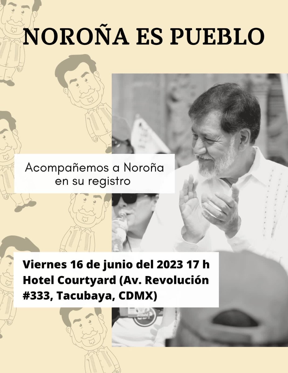 Vamos al registro el próximo viernes 16 de junio a las cinco de la tarde en el Courtyard by Marriott.