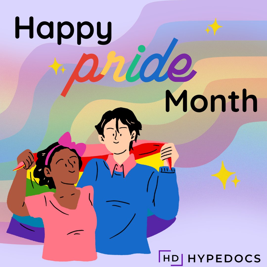 HypeDocsCo's tweet photo. Happy Pride Month! 🏳️‍🌈🏳️‍⚧️ June is a time of vibrant colors, joyous parades, and a celebration of love and acceptance. Pride Month, stands as a beautiful testament to the LGBTQ+ community's journey towards equality and inclusion. #PrideMonth #HappyPrideMonth #LGBTQ #HypeDocs https://t.co/lVI7CynlRc