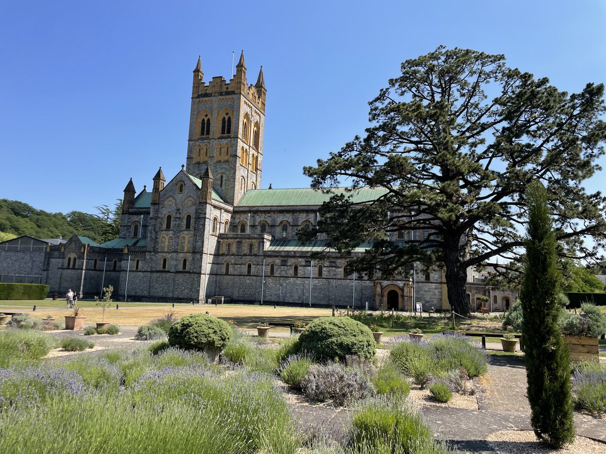 ShaunKiddell's tweet photo. Lovely Buckfast Abbey Gardens. Good to see excellent horticultural maintenance and I really like the lavender garden. #DevonHeaven https://t.co/mWEKCqRAFI