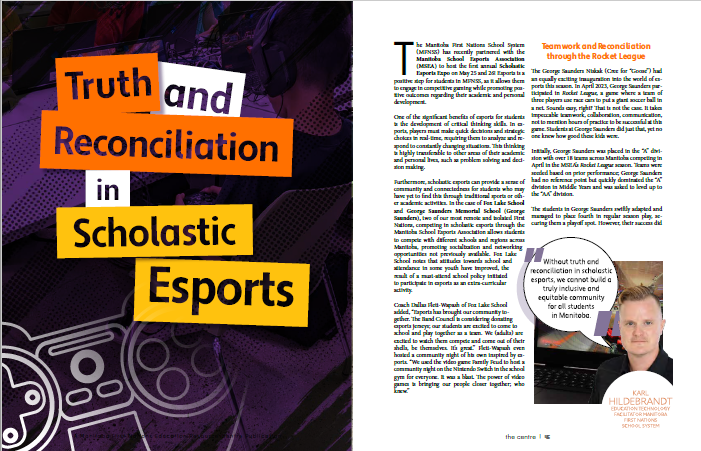 Discover the power of #truthandreconciliation through #esportsedu in the latest edition of mfnerc.org/communications…! Dive into the world of competitive gaming and explore its potential for fostering understanding and healing. #Mbedchat #Esports #MFNERC #CentreMagazine @MSEA_gg…