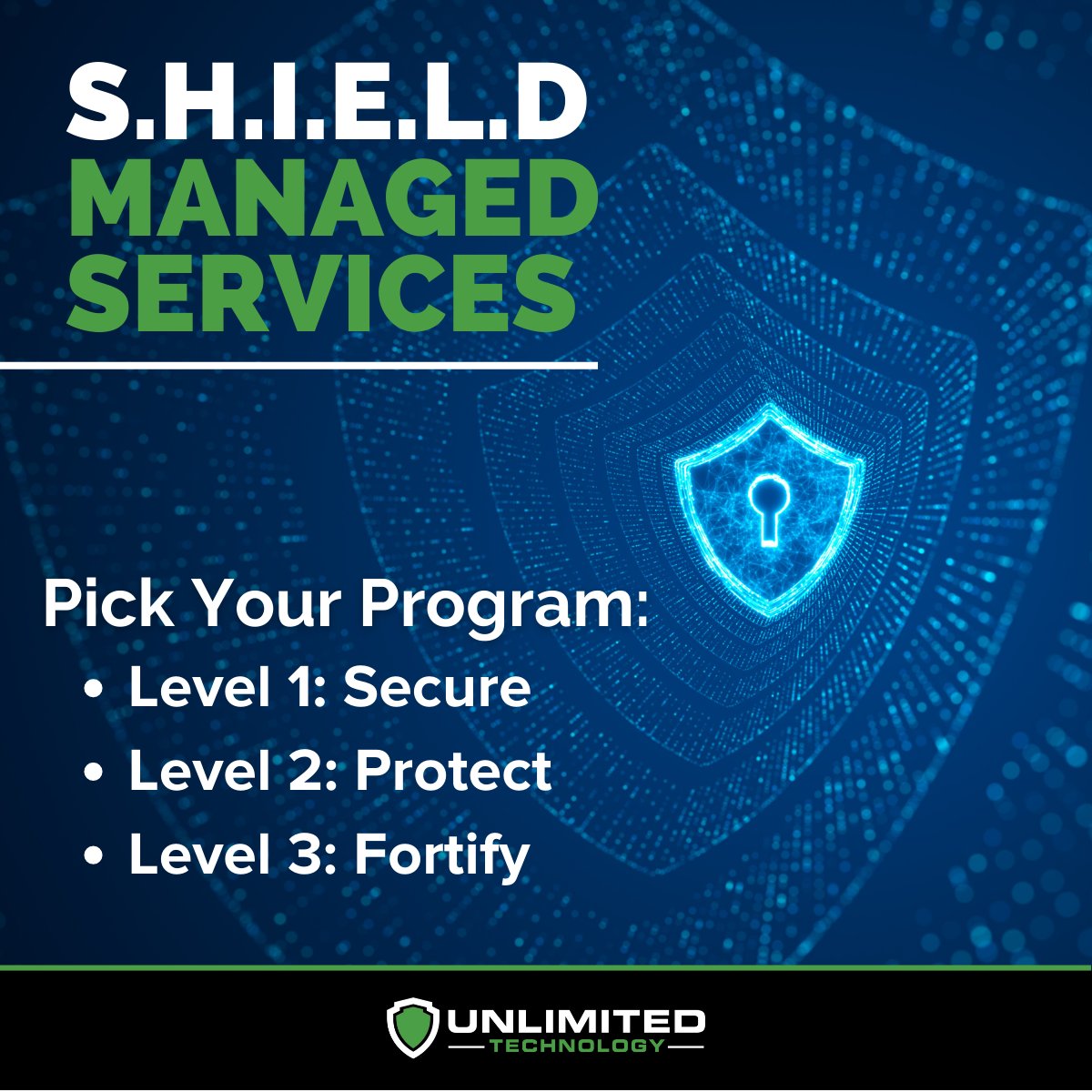 Companies seeking a flexible #ManagedServices solution love the S.H.I.E.L.D program because they use &amp; pay for just the #securityservices they need. See how our multi-tiered options can help secure your business. utglobal.com

#endtoendtechnology #technologysolutions