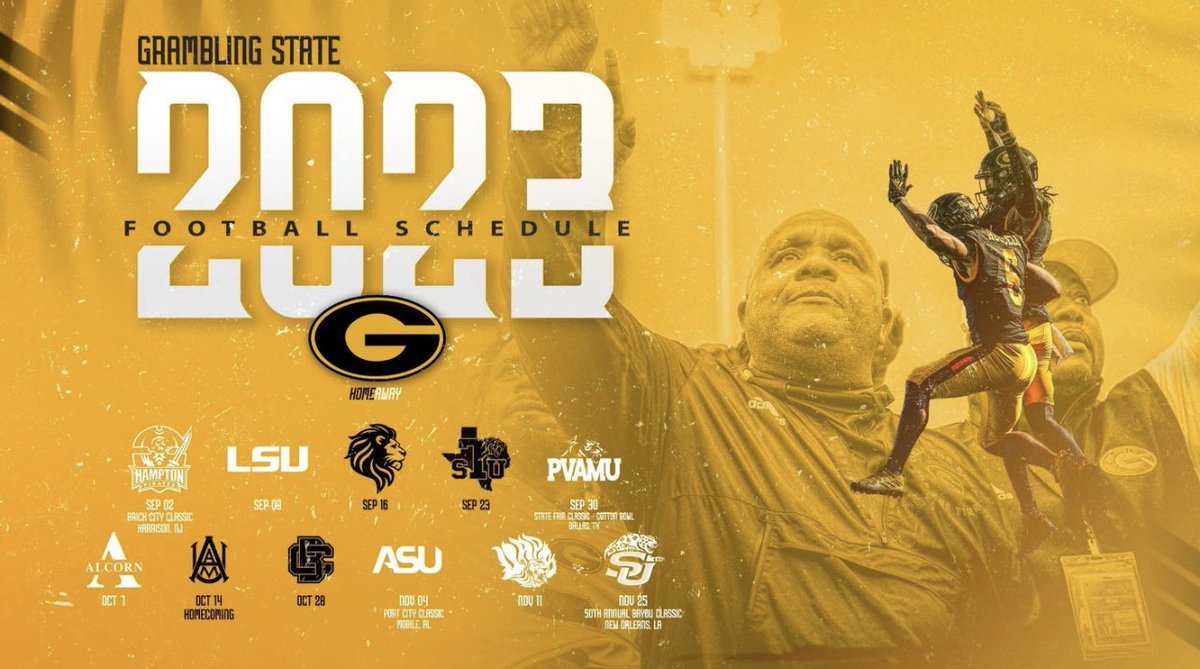 2023 Football Schedule🏈⭐️ #GramFam