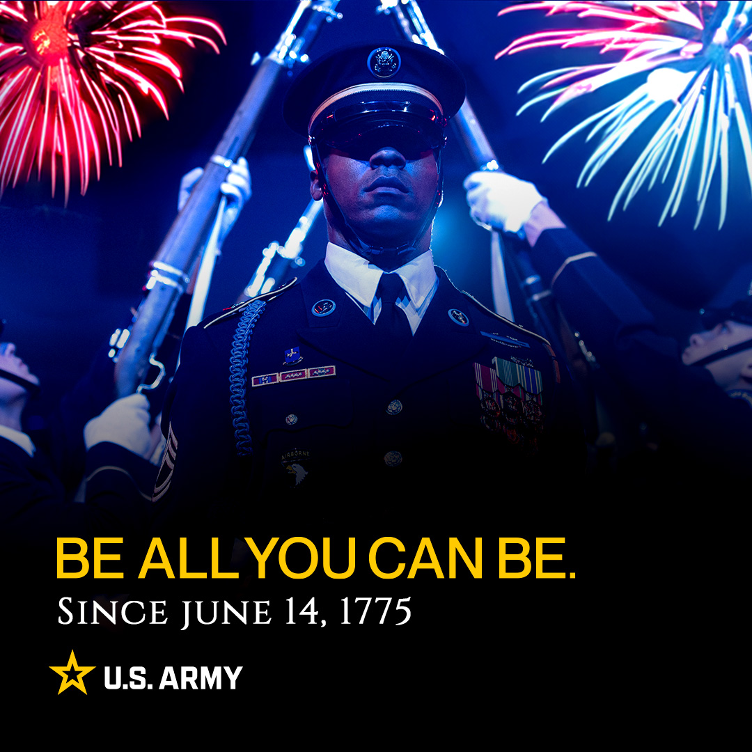This year marks 248 years of Soldiers' service to our nation and the commitment to #BeAllYouCanBe with the Army's unlimited possibilities. Visit and explore how @USArmy history is America's history. #ArmyBDay #ArmyLife thenmusa.org/visit/