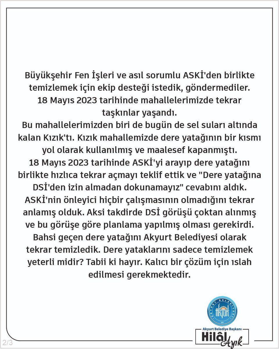 ayikhilal's tweet photo. ASKİ’ye sesleniyoruz. Battı balık yan gider demek yerine, zararın neresinden dönsek kârdır diyerek hep birlikte afet önleyici çalışmalara başlayalım. 
Aynı mağduriyetlerin yaşanmaması için sizleri sorumluluklarınızı yerine getirmeye davet ediyoruz.

Biz paydaş olmaya hazırız. https://t.co/BZKBptM0ss