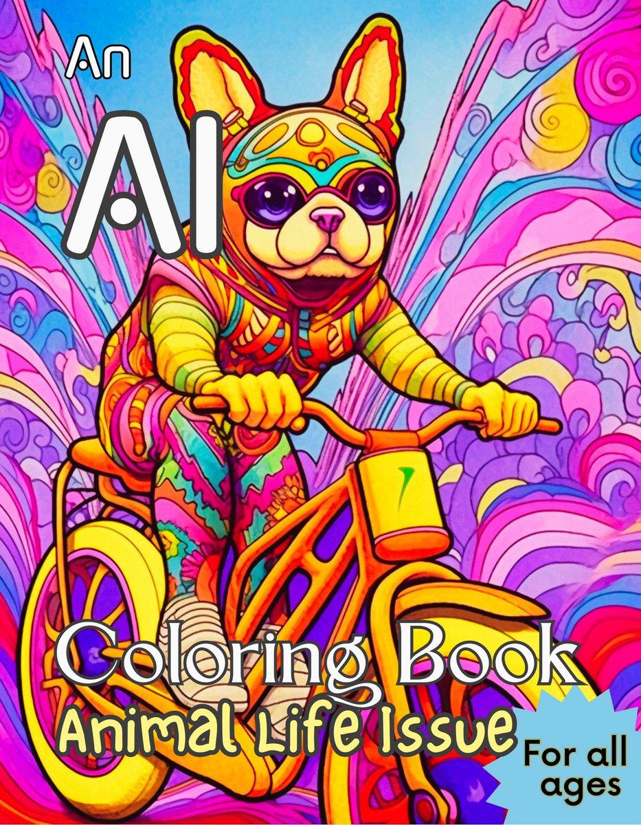 freshydigitemp's tweet image. Enjoy #ColoringBook #ColoringForRelaxation #AnimalLovers #AI #AIart #midjourney #stressrelief #psychedelic amzn.to/3MIDzg2