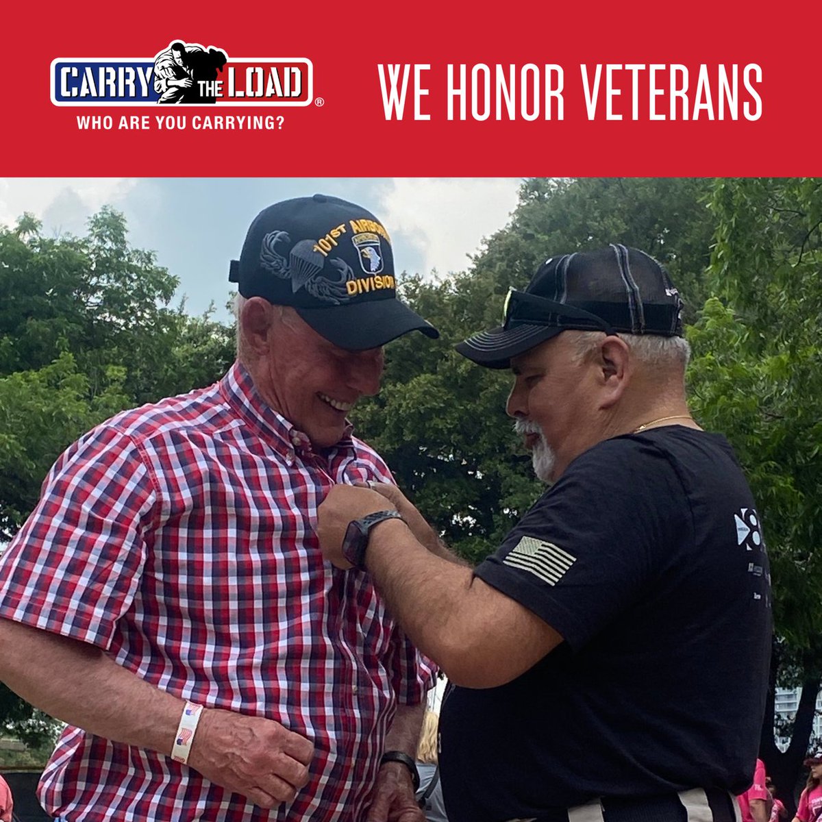 #VietnamVeteran Doyle Smith, Jr. was presented the Vietnam Service Pin before the opening ceremony at this year's Dallas Memorial March. Smith is a hero who did it all without praise or recognition for himself.

#CarryTheLoad #Veterans