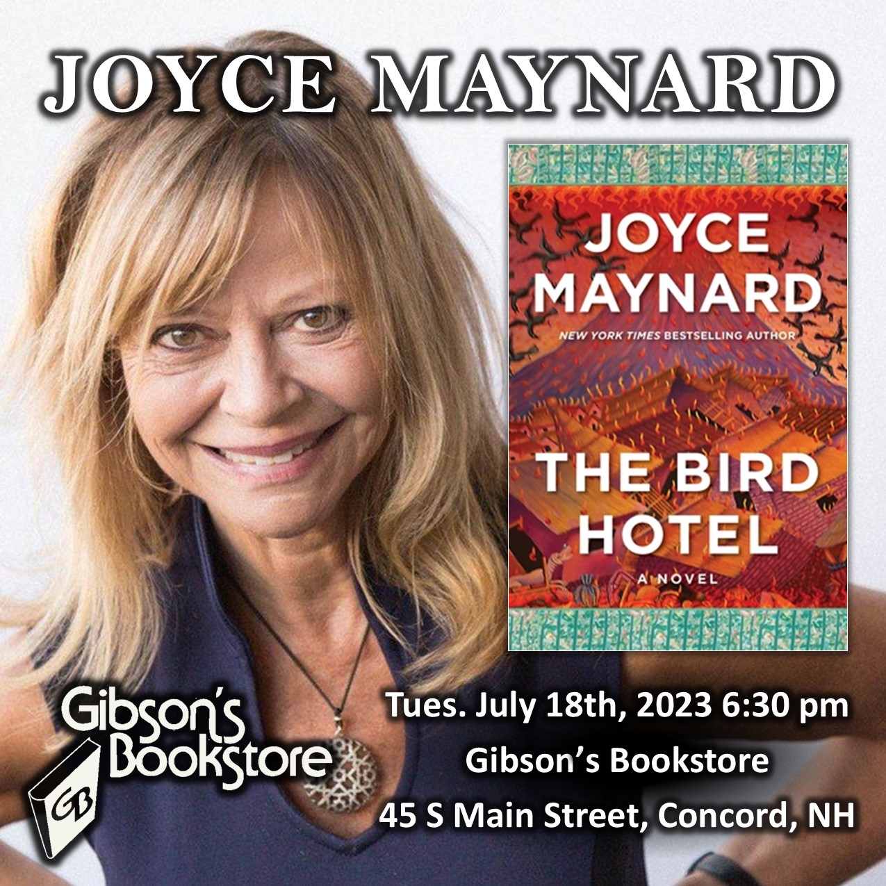 Gibson’s Bookstore on Twitter "Tuesday, July 18th, 630 pm