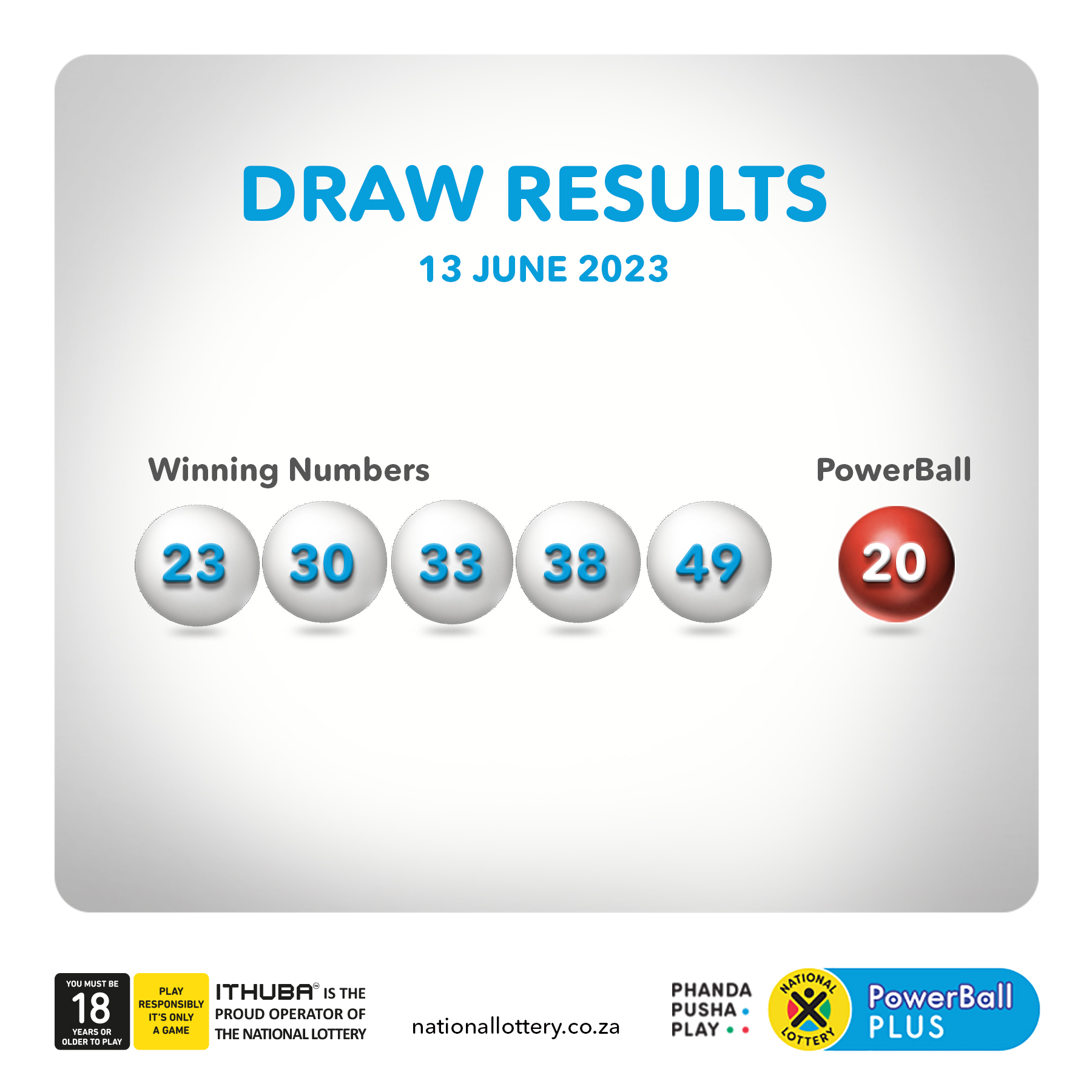 Daily lotto results on sale 23 june 2019