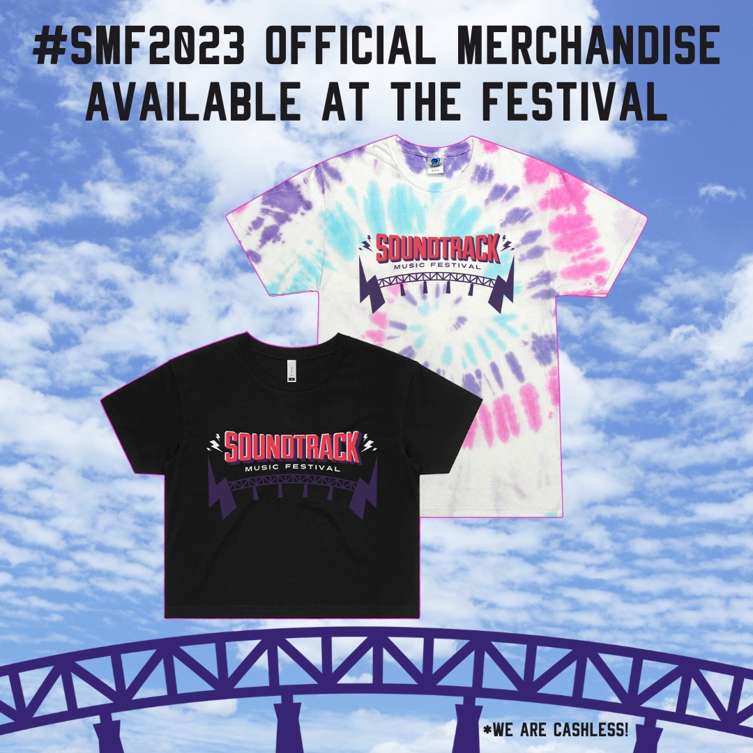 👕Presenting... the #SMF2023 official merch! Represent Edmonton's hottest festival all year with a t-shirt! All items will be available at the festival in the main merch tent. Reminder: we're cashless!
Don't have your tickets yet? What are you waiting for! tickets.soundtrackmusicfestival.ca/smf2023