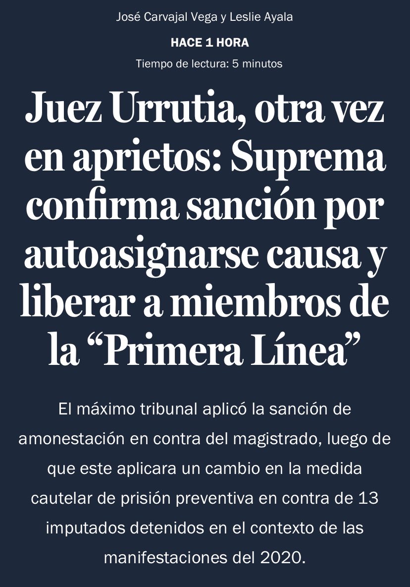 Pareciera que está todo mal. Y lo está. Juez Urrutia debiera dejar su cargo y varios del @PJudicialChile también. Urge una reforma. 
La justicia es imparcial y es para todos. Basta de las puertas giratorias y la ideología. 
#FueraUrrutia
#FueraAraos