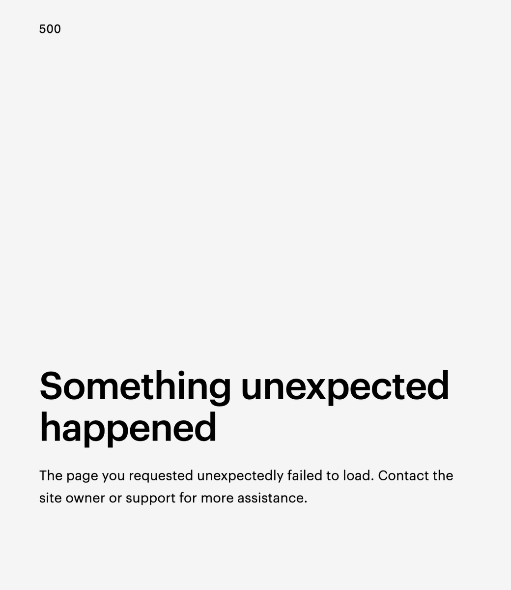 njrusso's tweet photo. @webflow friends - what does this mean? All I did is upload a photo and republish the site and now the whole site is down?? https://t.co/yZ1Gq6Njv2