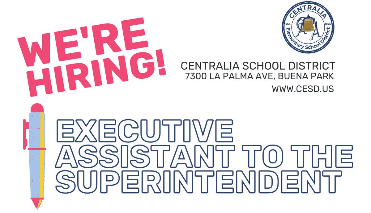 Norma E. Martinez (@centraliasup) on Twitter photo Are you organized, detail oriented, technically minded and passionate about being a part of a vibrant, educational team?Come join team Centralia!  Read more and apply today! ow.ly/nPSf50ONp1m Are you organized, detail oriented, technically minded and passionate about being a part of a vibrant, educational team?Come join team Centralia!  Read more and apply today! ow.ly/nPSf50ONp1m