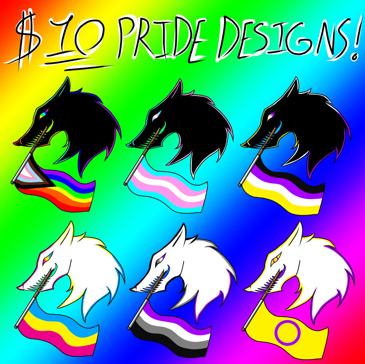 WE'RE DOIN' A PRIDE SALE BITCHES!
For the rest of June, all #Pride and flag related simple designs are only $10! Icons? Sticker designs? Custom flag designs? You name it! Accepting PayPal and CashApp.
#PrideMonth #Pride2023 #PrideMonth2023 #commissionsopen