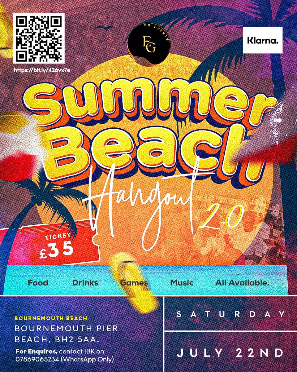 We see the movement and our heart is pleased!!!! 

If you have not bought your tickets, you still have time, get it today! 👏👏👏

#EventbyEG #BeachHangout #Summerbeachhangout #Bournemouth 
#Bournemouthbeach