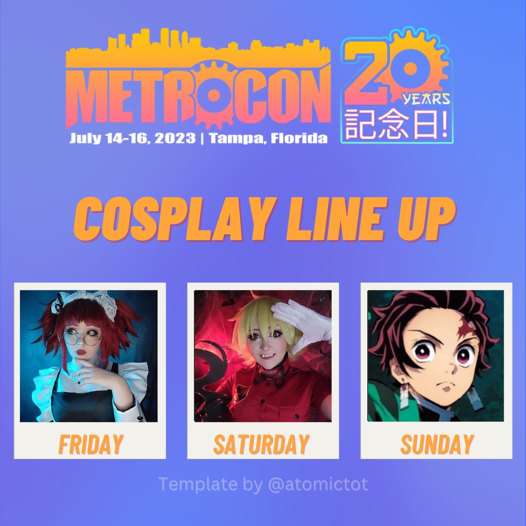 Gonna just...share this here hehe
#metrocon #metrocon2023 #cosplay #cosplayconvention #animeconvention #femalecosplayer #cosplaylineup