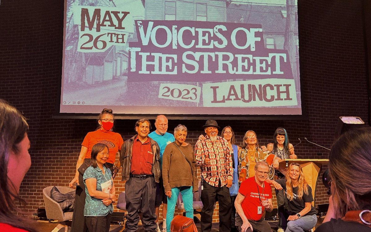 On a balmy evening in May, <a href="/MegaphoneMag/">Megaphone Magazine</a> vendors, supporters, volunteers and staff, gathered to celebrate the achievements of contributors to the 2023 edition of Voices of the Street.

Read Julia Aoki's reflections on the event in our latest blog post ➡️ bit.ly/43CEoOU