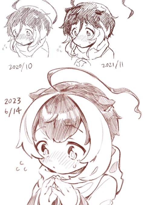 可愛いのが描けるようになってきた変遷