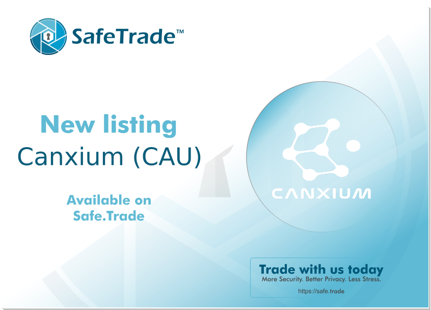 We are extremely pleased to list @canxium ($CAU), at the request of our community!

safe.trade/trading/cauusdt