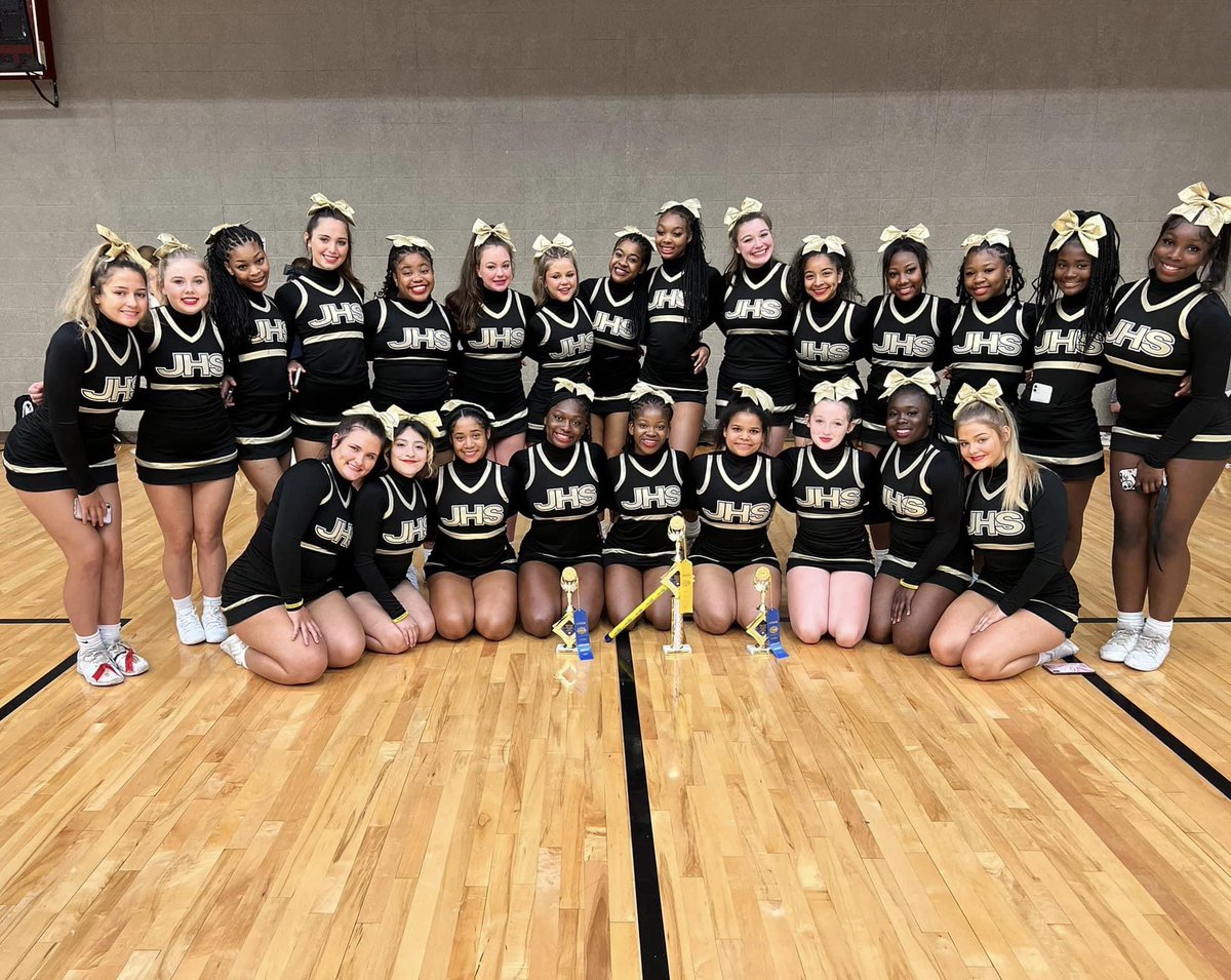 JPSHurricane's tweet photo. Congrats to #CaneCheer for impressive accomplishments at UCA Cheer Camp at MS State. They clinched top spot in cheer, secured 3rd in Sideline/Camp Routine, earned three All-American titles, received 2 Pin it Forward honors, & took home 4 Spirit Sticks. #CaneOTR https://t.co/CQs09Rxu2O