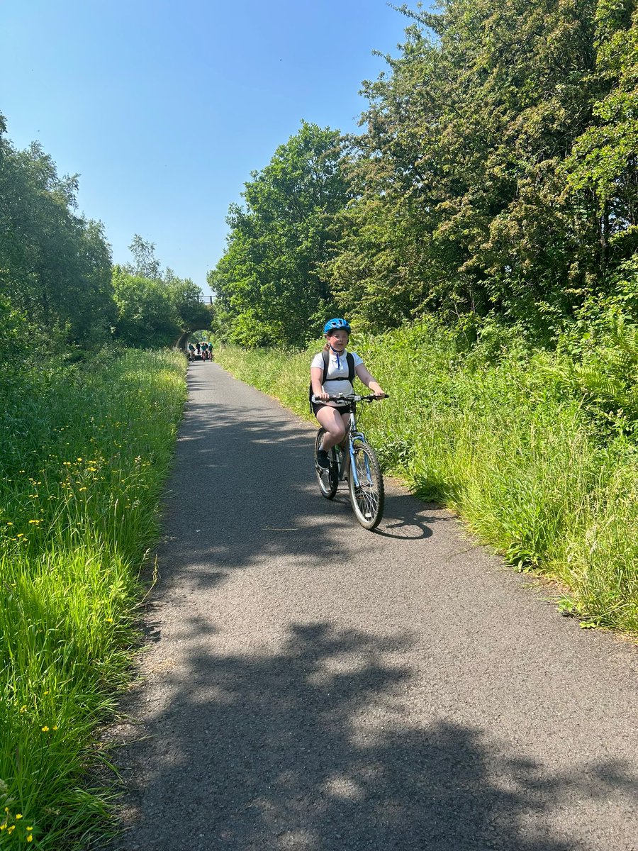 FordbankPS's tweet photo. P7 had a brilliant day out today on their cycle to Lochwinnoch equipped with picnic! ☀️ All heading for an early bed tonight in preparation for their induction days tomorrow ⏰ @stbenedictsren @GryffeHighSch @JohnstoneHighSc #transition #movingonup #inductiondays #highschool https://t.co/l0bm7UeuTy