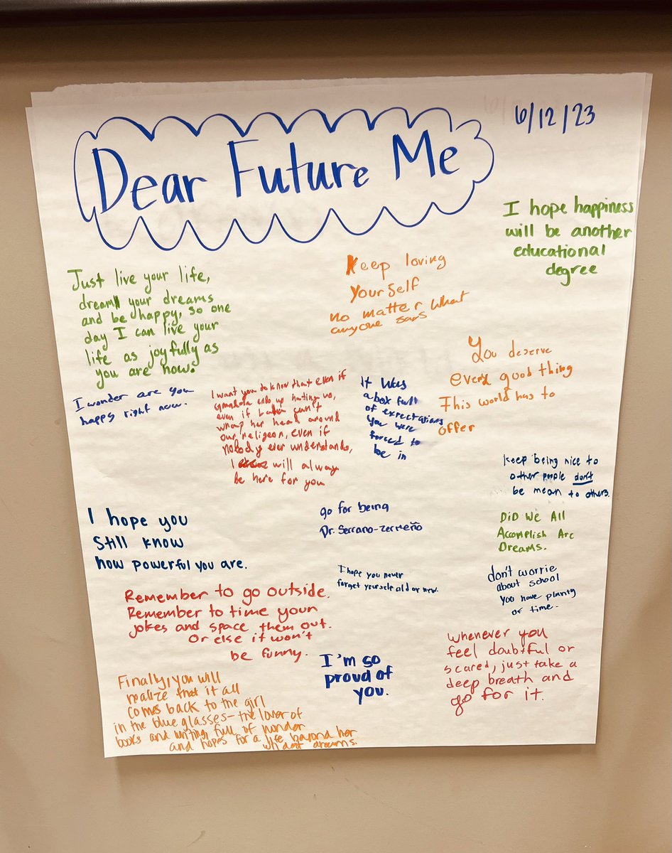 Somos Escritoras “Dear Future Me” - a love letter to our future selves ❤️ ✏️ @utexascoe