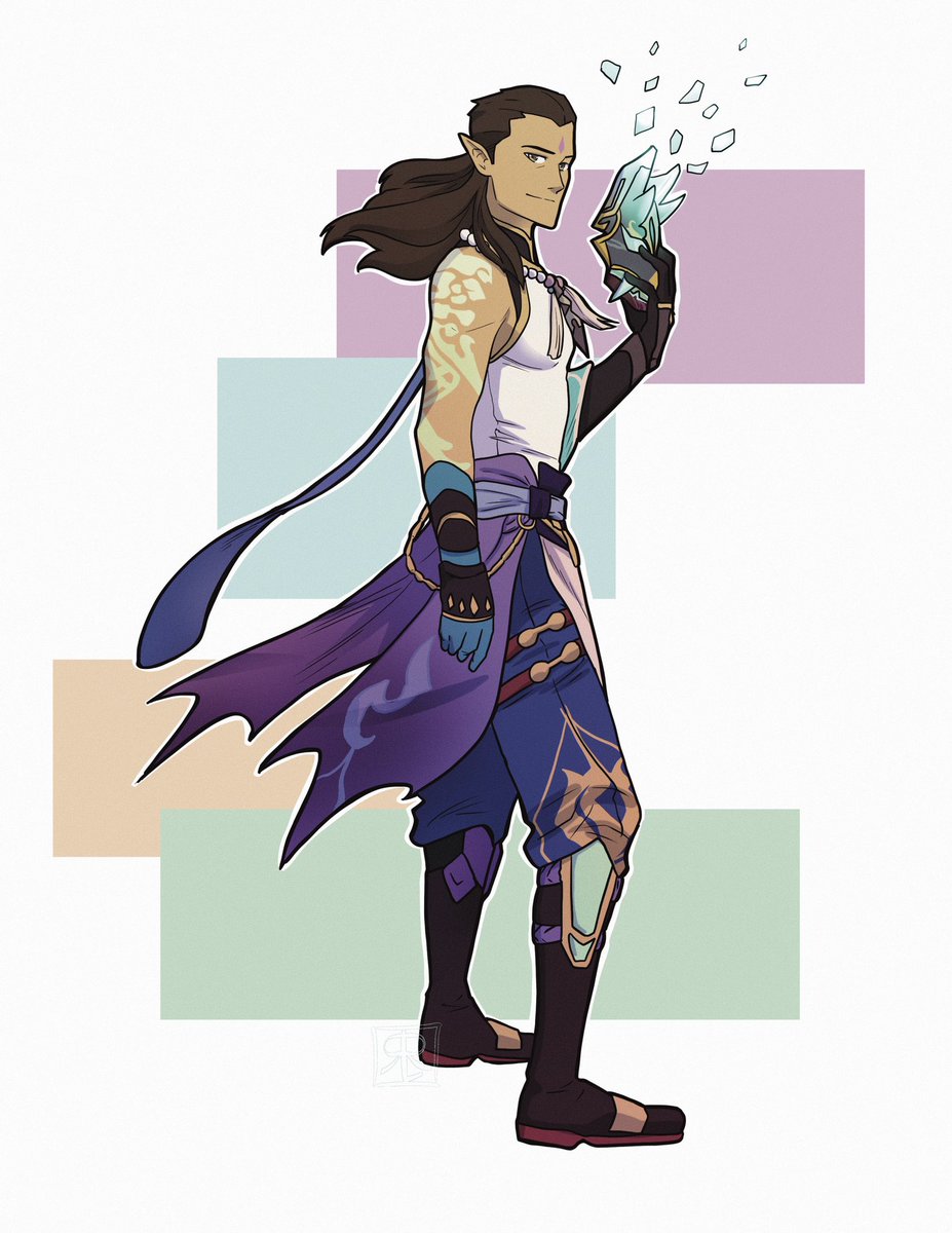FierRenn's tweet photo. Genshin Impact Vox Machina mashup! (1/2)
#genshinimpact #criticalrole #thelegendofvoxmachina #procreateart https://t.co/qVBMMZl4pA