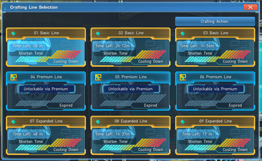KDC705's tweet photo. It is very nice to have a permanent 6 crafting lines instead of just 3.😌 Makes this less time/Lilliparium taking to get all daily crafting orders done.
#PSO2 #PSO2GLOBAL #PSO2CLASSIC https://t.co/j3rLqYxSTK
