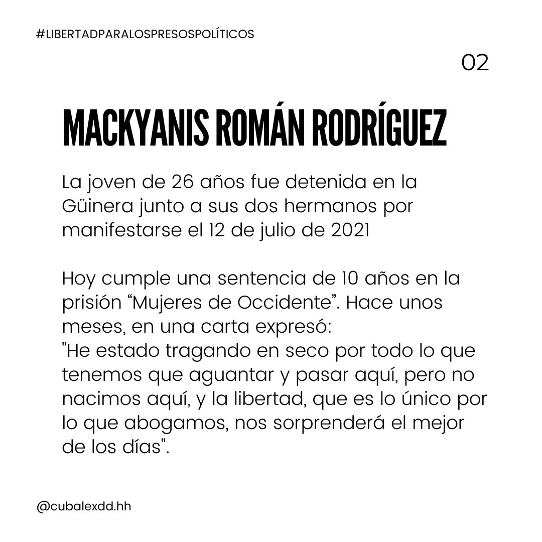 Tres hermanos de La Güinera están presos, ella apenas tiene 26 años.
#NoLosDejemosSolos