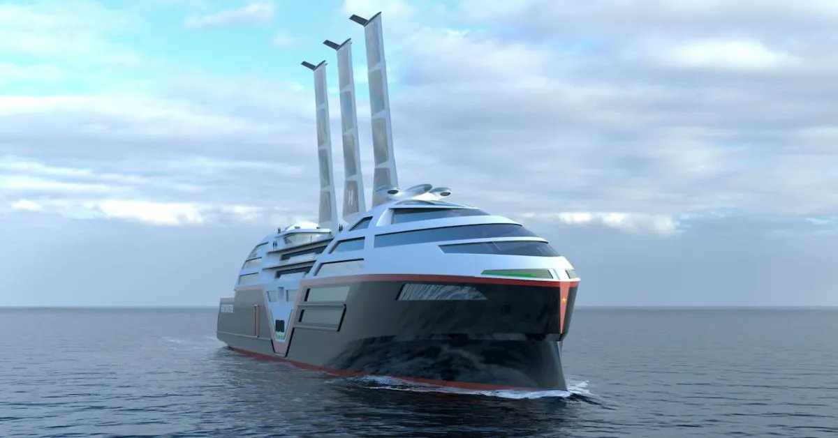 This electric cruise ship will use three giant retractable solar panels to power it at sea: buff.ly/42y5Xr7 

We have so many solutions. Implement them. #ActOnClimate 

#climate #energy #renewables #GreenNewDeal