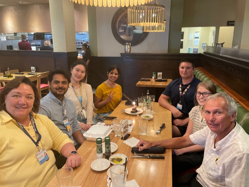tritocool's tweet photo. lab lunch to wish @AGNI_VERT  all the best as she transitions to your new lab.  Good luck! https://t.co/tYNEMdXsQa