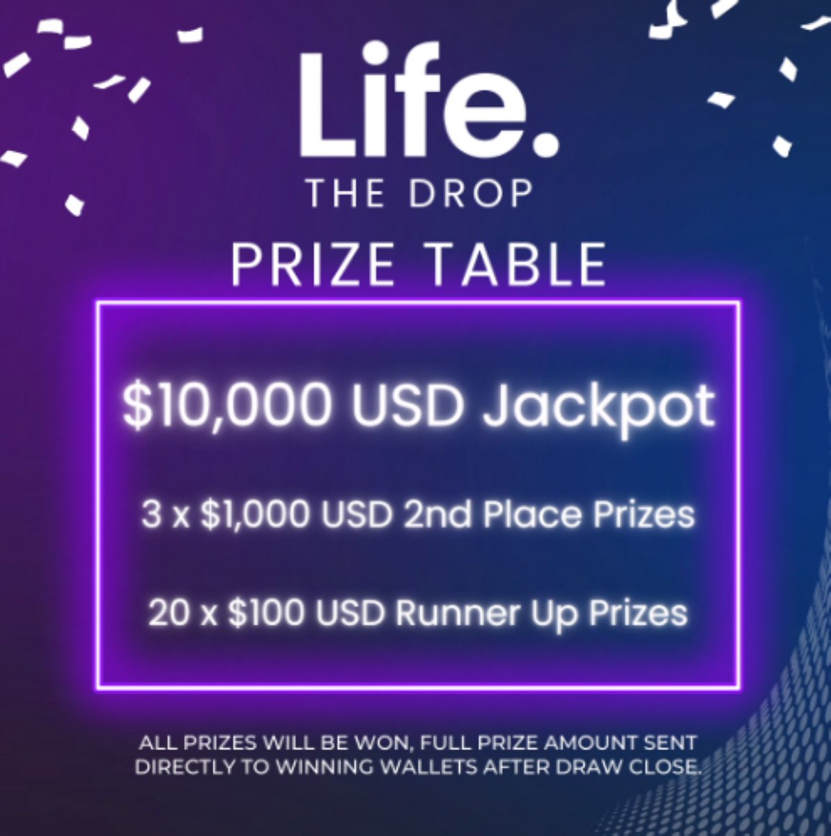 1/📢 Exciting news! 🔥 Get ready to warm up with The Life DeFi and BilliDrop as they kick off a thrilling 'warm-up' draw. 🎉 Here's everything you need to know: #LifeDeFi @DropBilli