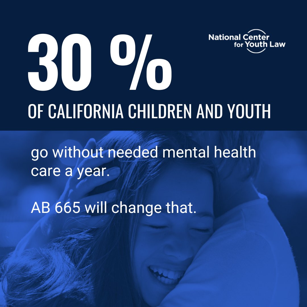 Let's move youth mental health forward! 

Not all youth have access to mental health services.

AB 665 is the solution.

#AB665
#MentalHealthAwareness #YouthMentalHealth youthlaw.org/resources/cali…
