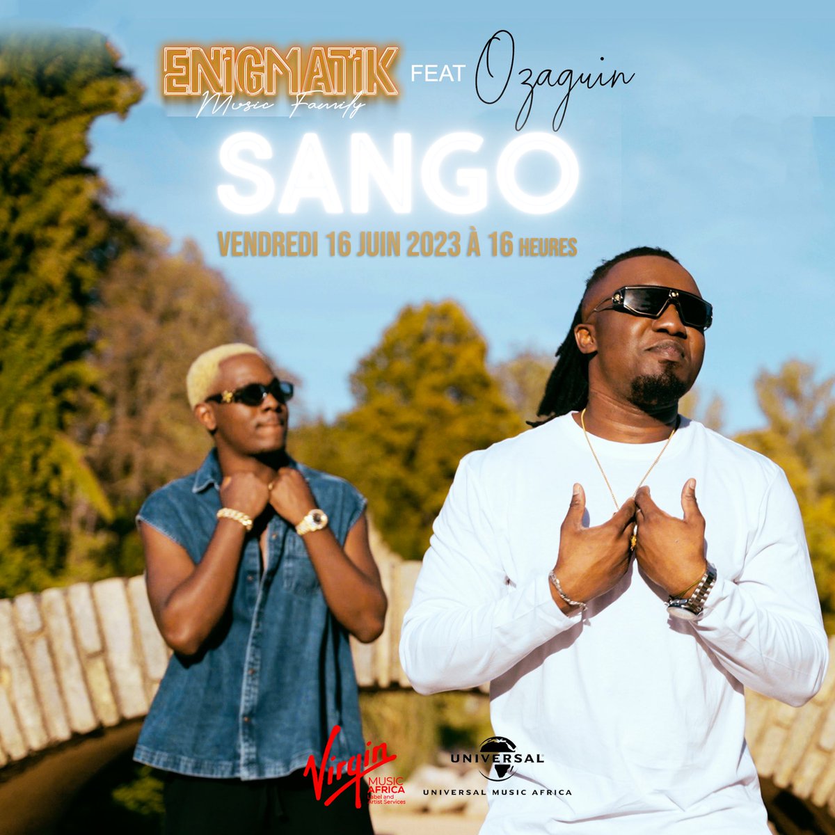 enigmatik_music's tweet photo. Qu’une seule date à retenir rendez-vous le vendredi 16 Juin 16 Heures (France) sortie du clip Sango 🇨🇫🇫🇷🇨🇮🇨🇬🇬🇦🇬🇭🇬🇳🇨🇩🇧🇫🇨🇲🇧🇯featuring @Ozaguin75 X @enigmatik_music 💯🔥❤️ https://t.co/6IzrussAbt